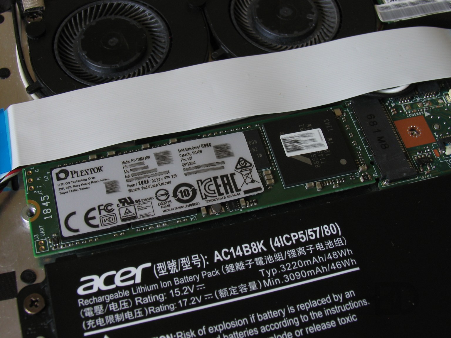 Разобранный Acer TravelMate TMX349-M-535L