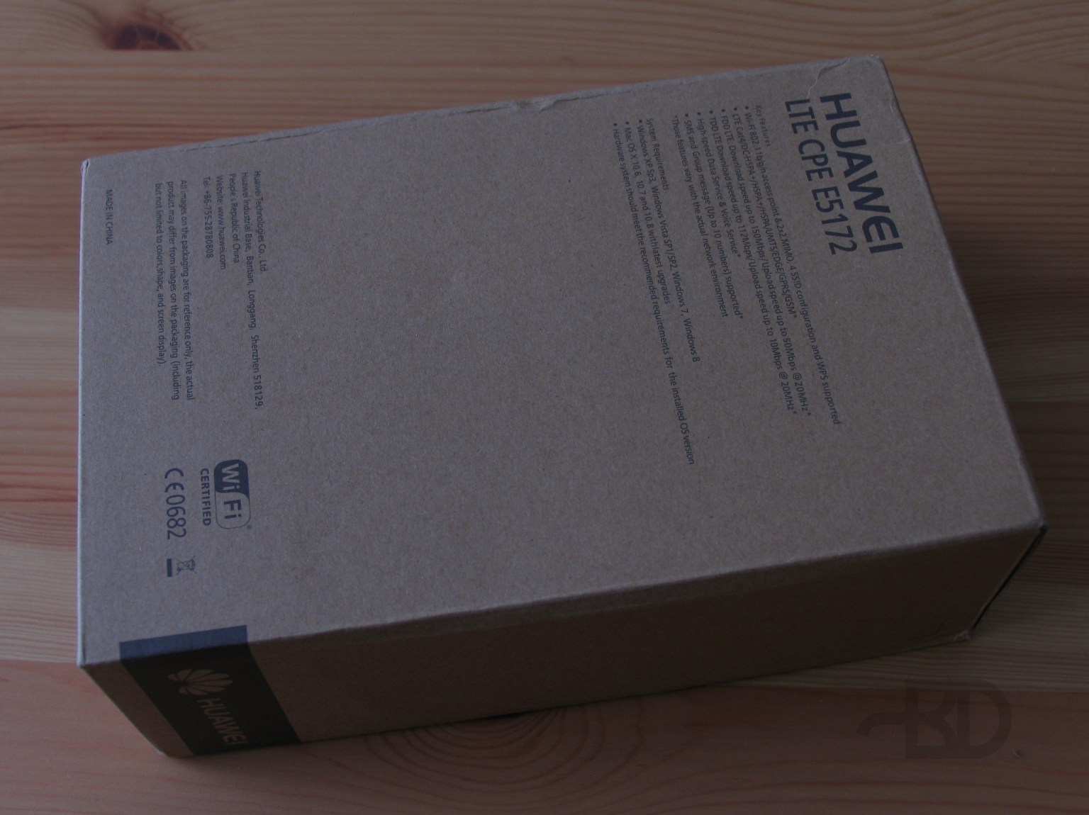 Коробка Huawei LTE CPE E5172s-22