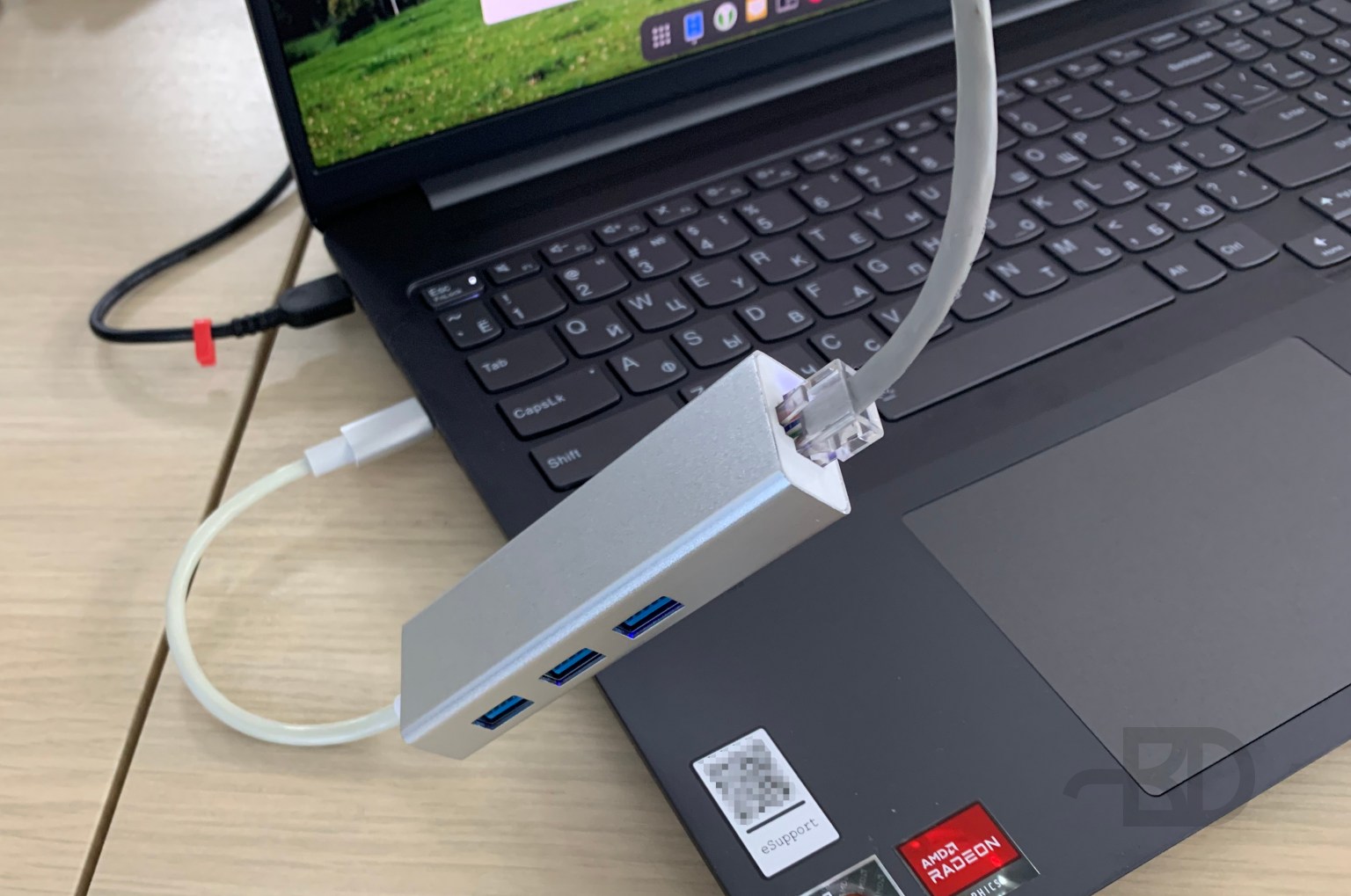 Переходник с Ethernet и дополнительными портами USB